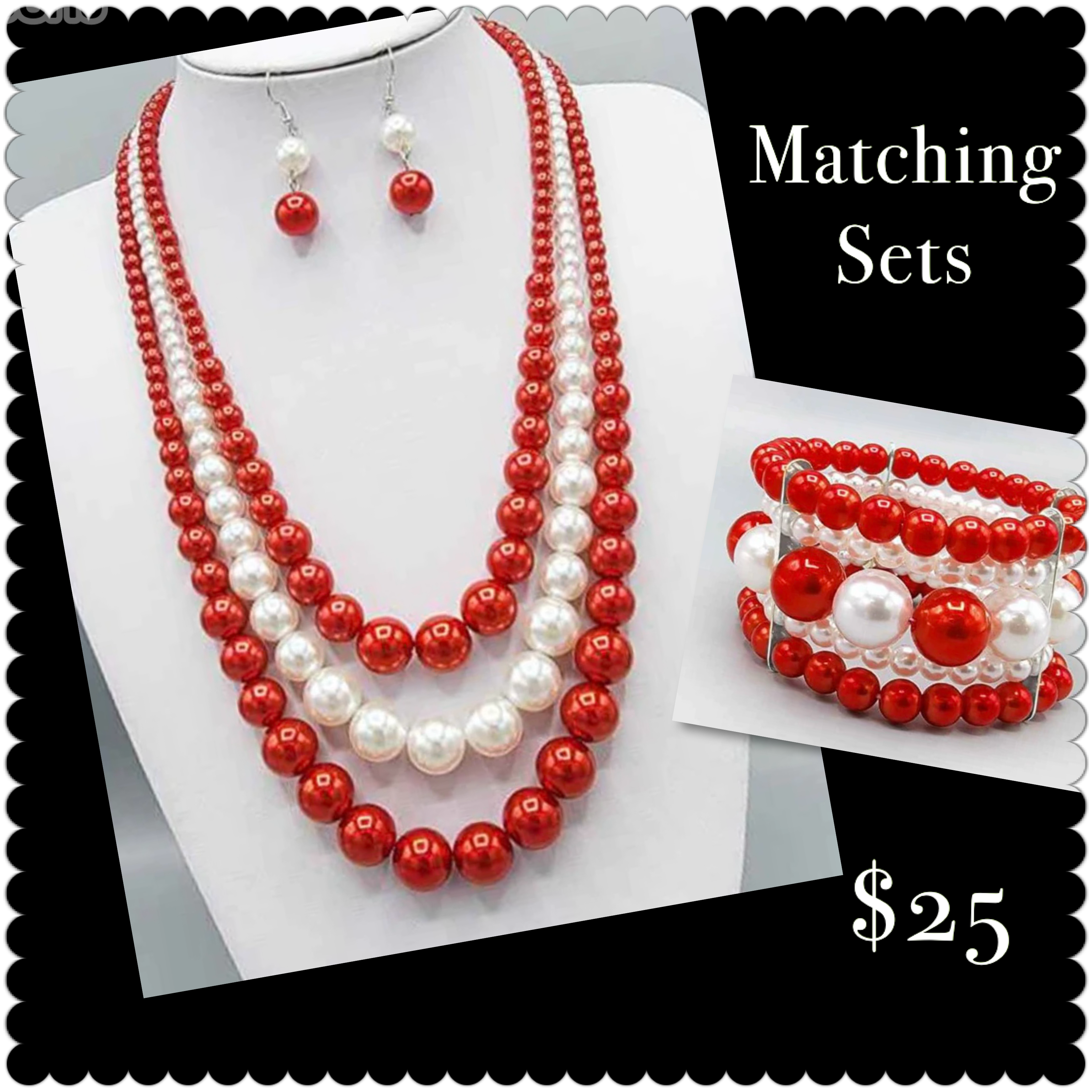 Royalty Sets- Red & White