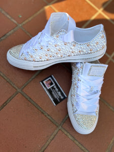 Bling & Beige Lowtop Converse